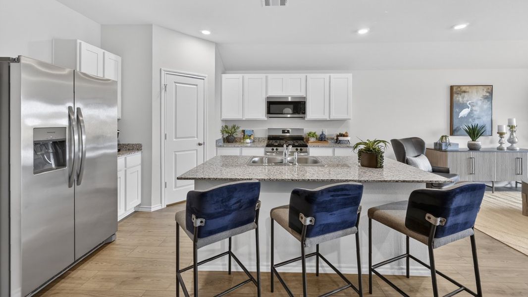 Representative furnished interior of a home built from the Harrison by D.R. Horton in The Hills of Sherman, Sherman (Image 5).