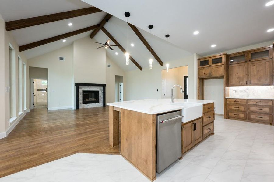 Furnished interior view inside a new home in , Blue Ridge (Image 26).