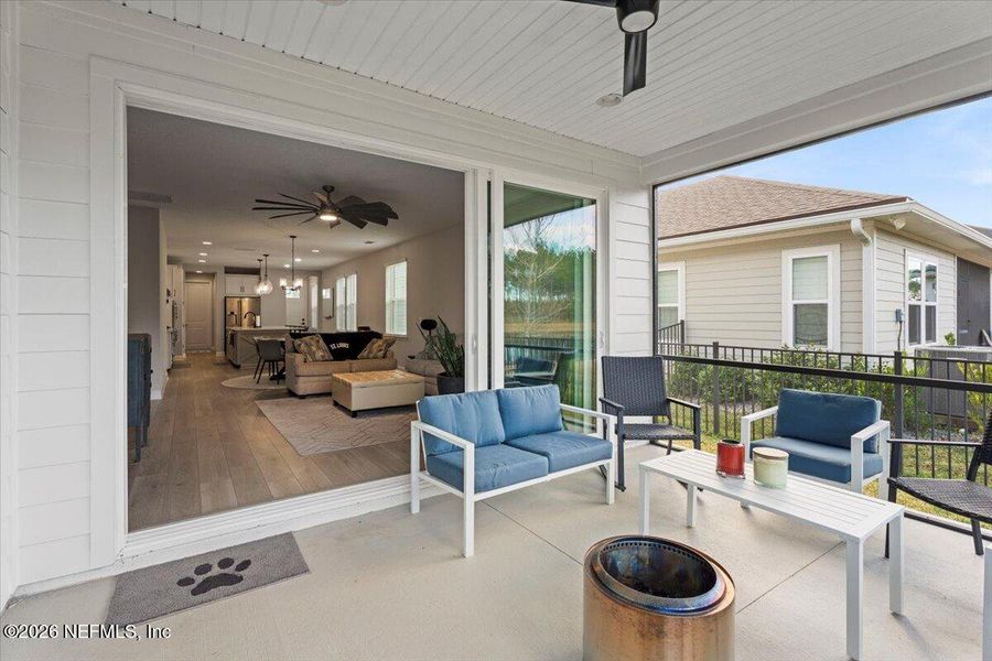 Exterior details and patio area of a home in SilverLeaf Village, St. Augustine (Image 17).