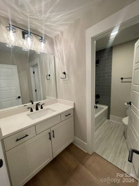 Shared bath separate sink areas