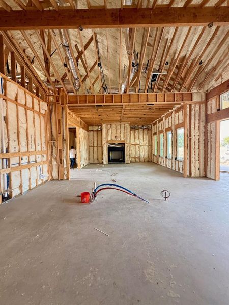 Open Living and Kitchen Space opens to back patio Open Living and Kitchen Space opens to back patio