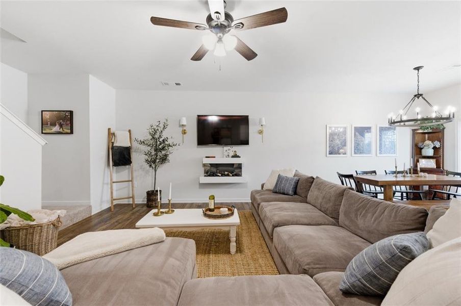 Furnished interior view inside a new home in , Dahlonega (Image 29).