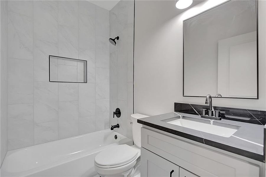 Furnished interior view inside a new home in , Atlanta (Image 31).