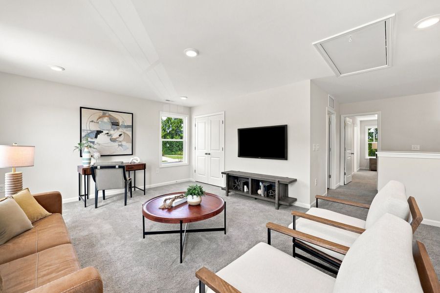 Representative furnished interior of a home built from the The Concerto by Chesapeake Homes in Highgate, Clayton (Image 30).