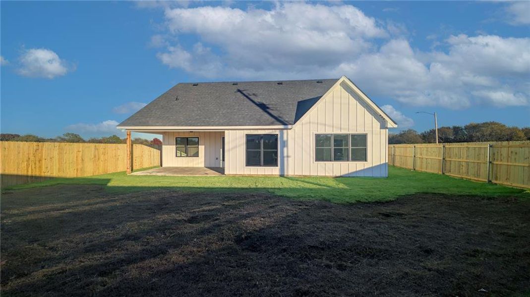Exterior details and patio area of a home in , Fort Worth (Image 2). Exterior details and patio area of a home in , Fort Worth (Image 2).