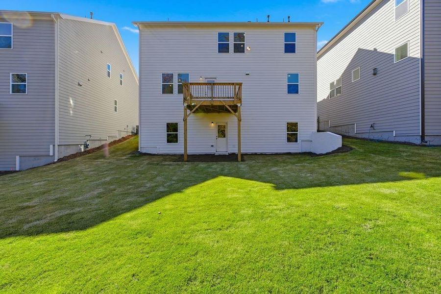 Exterior details and patio area of a home in Falls Creek, Flowery Branch (Image 2).