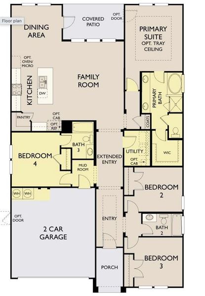 2D floor plan layout of this home in Berry Creek Highlands, Georgetown, TX (Image 4). 2D floor plan layout of this home in Berry Creek Highlands, Georgetown, TX (Image 4).