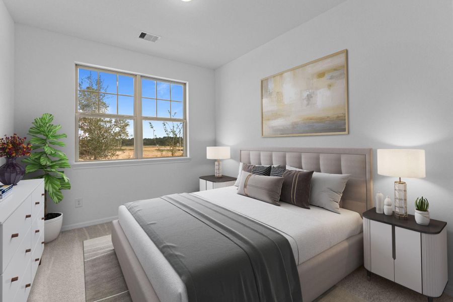 Your secondary bedroom features plush carpet, fresh paint, closet, and a large window that lets in plenty of natural lighting. Your secondary bedroom features plush carpet, fresh paint, closet, and a large window that lets in plenty of natural lighting.