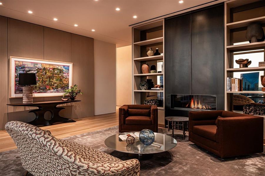 Furnished interior view inside a new home in Hall Arts Residences, Dallas (Image 26). Furnished interior view inside a new home in Hall Arts Residences, Dallas (Image 26).