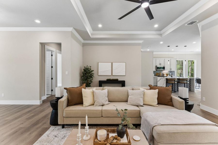 Furnished interior view inside a new home in , Bastrop (Image 12).