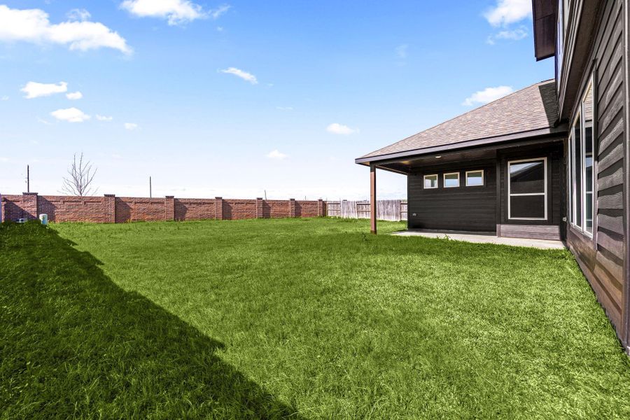 Exterior details and patio area of a home in , Cypress (Image 4).