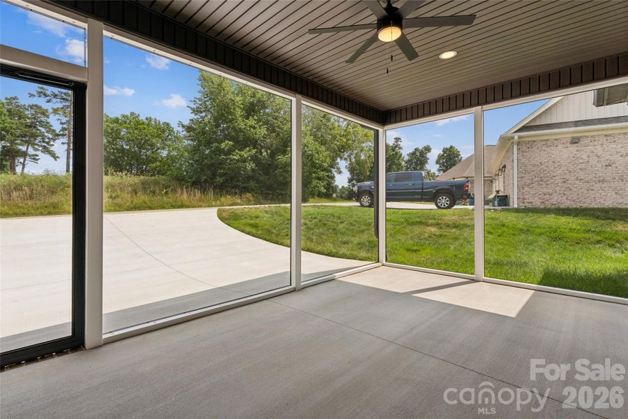 Exterior details and patio area of a home in , Mocksville (Image 17).