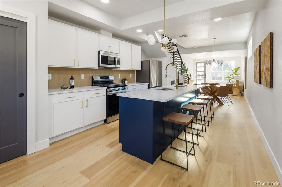 Furnished interior view inside a new home in , Denver (Image 26).
