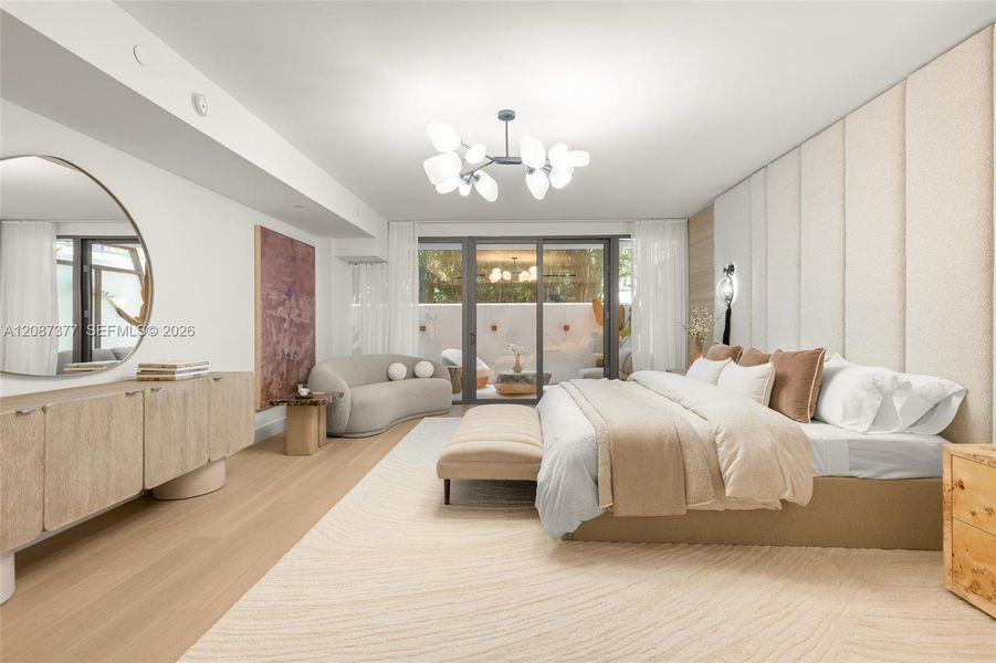 Furnished interior view inside a new home in , Bay Harbor Islands (Image 34).