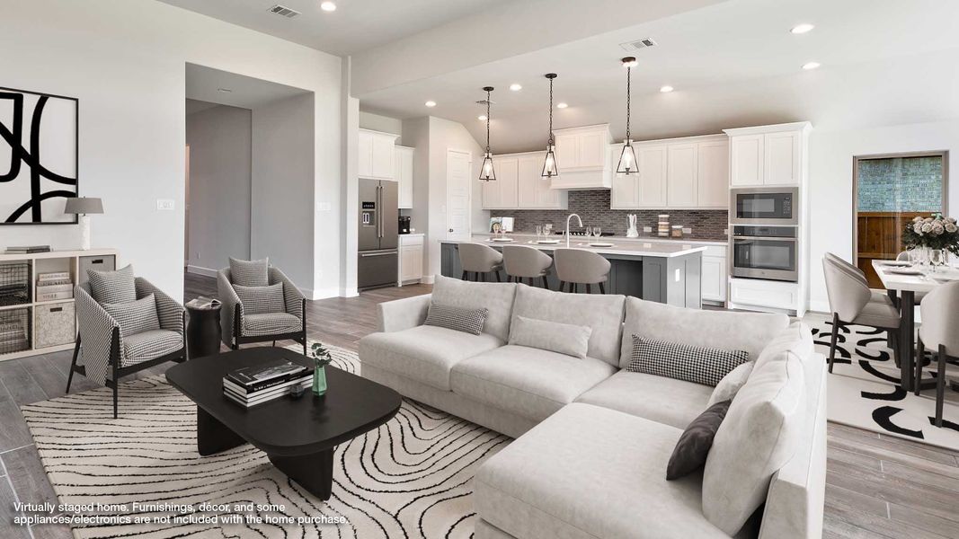 Furnished interior view inside a new home in Riceland, Mont Belvieu (Image 3).