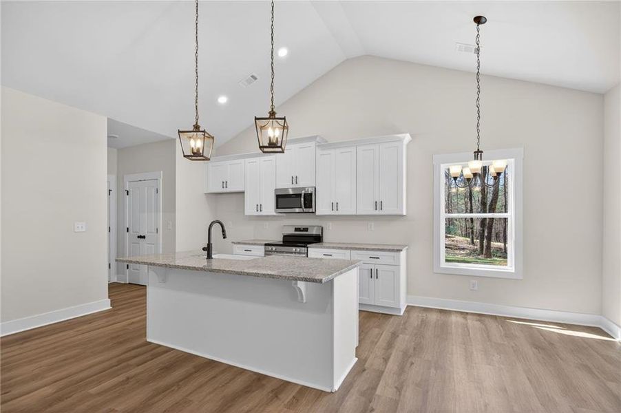 Furnished interior view inside a new home in , Silver Creek (Image 20).