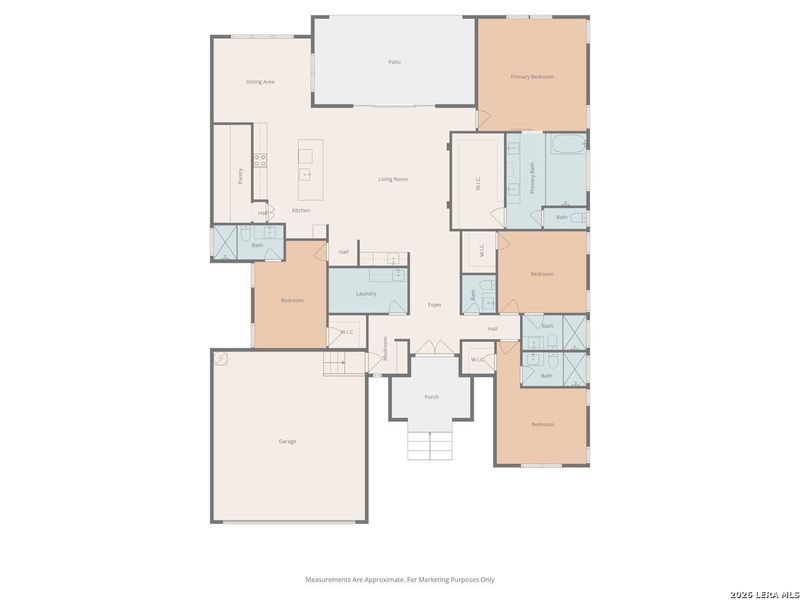 2D floor plan layout of this home in , San Antonio, TX (Image 5).