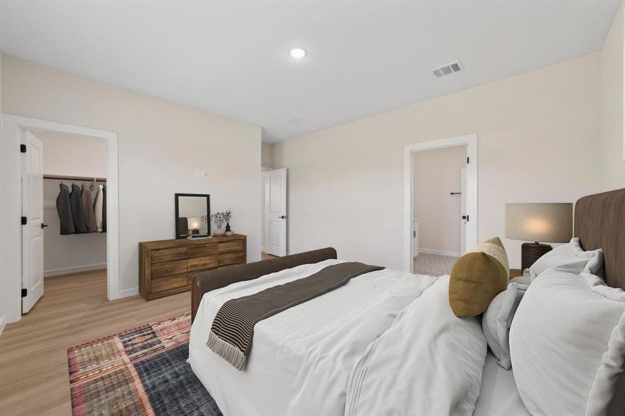 Furnished interior view inside a new home in Aspire at Noble Ridge, Howe (Image 10).