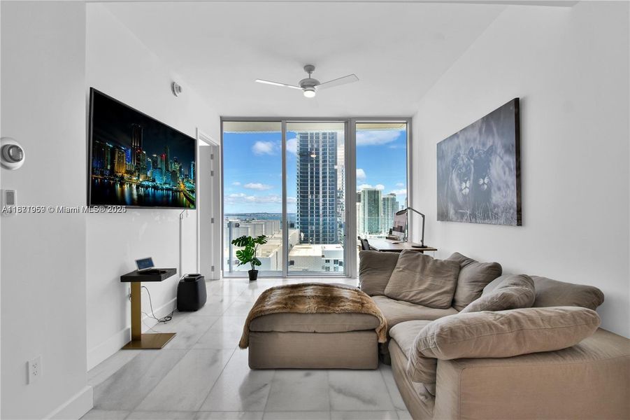 Furnished interior view inside a new home in Missoni Baia, Miami (Image 4).