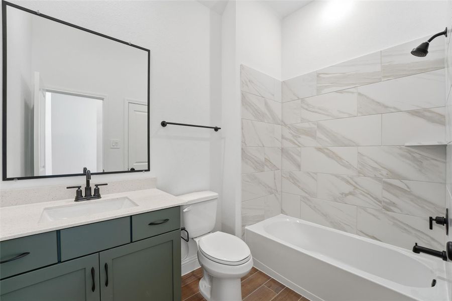 Furnished interior view inside a new home in , Cypress (Image 5).