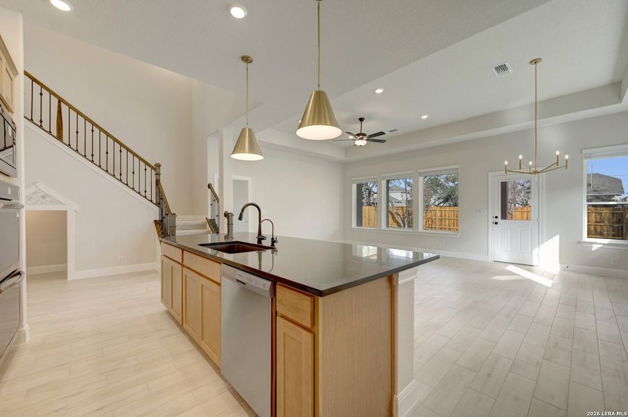 Furnished interior view inside a new home in Davis Ranch 60', San Antonio (Image 8). Furnished interior view inside a new home in Davis Ranch 60', San Antonio (Image 8).