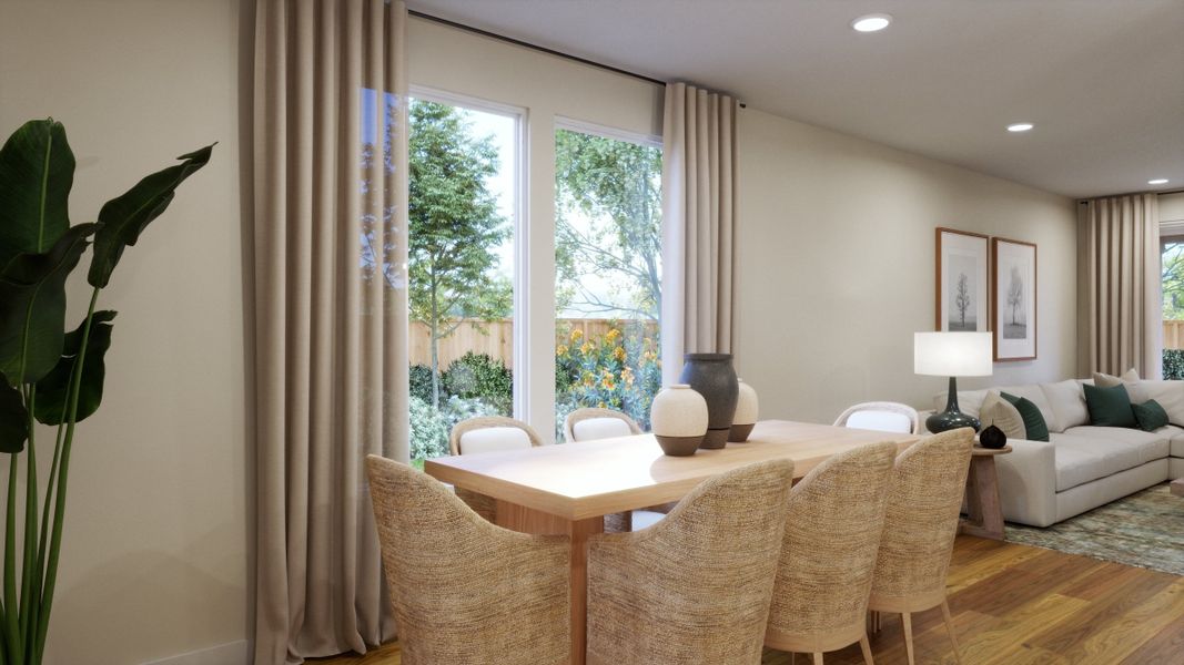 Furnished interior view inside a new home in Lariat, Liberty Hill (Image 4). Furnished interior view inside a new home in Lariat, Liberty Hill (Image 4).