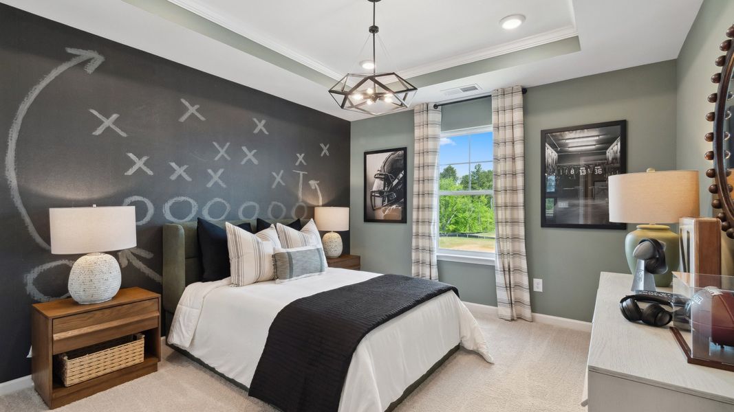 Representative furnished interior of a home built from the Meridian II by DRB Homes in Copperfield, Locust Grove (Image 32).