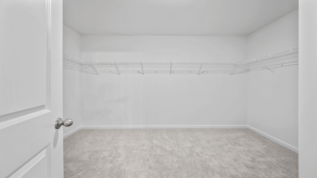 Enjoy the convenience of a spacious walk-in closet in the Pritchard