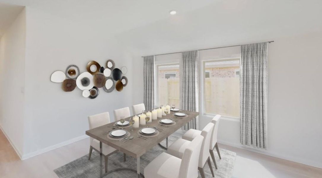 Furnished interior view inside a new home in Samara, League City (Image 9).
