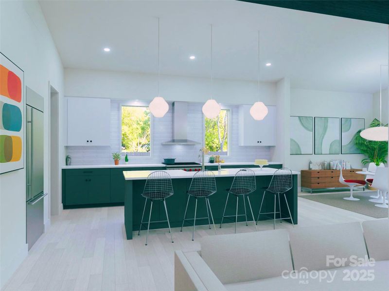 Furnished interior view inside a new home in , Charlotte (Image 11).