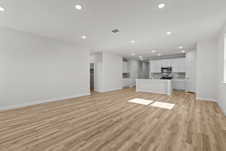 A large empty kitchen.