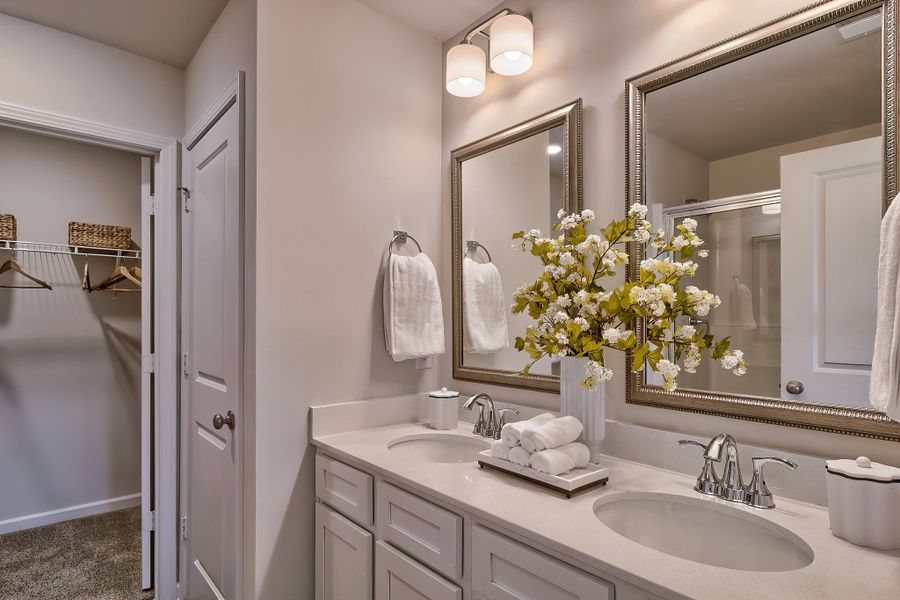 Representative furnished interior of a home built from the Poplar A by McGuinn Homes in Ashton Lakes, Lexington (Image 27).