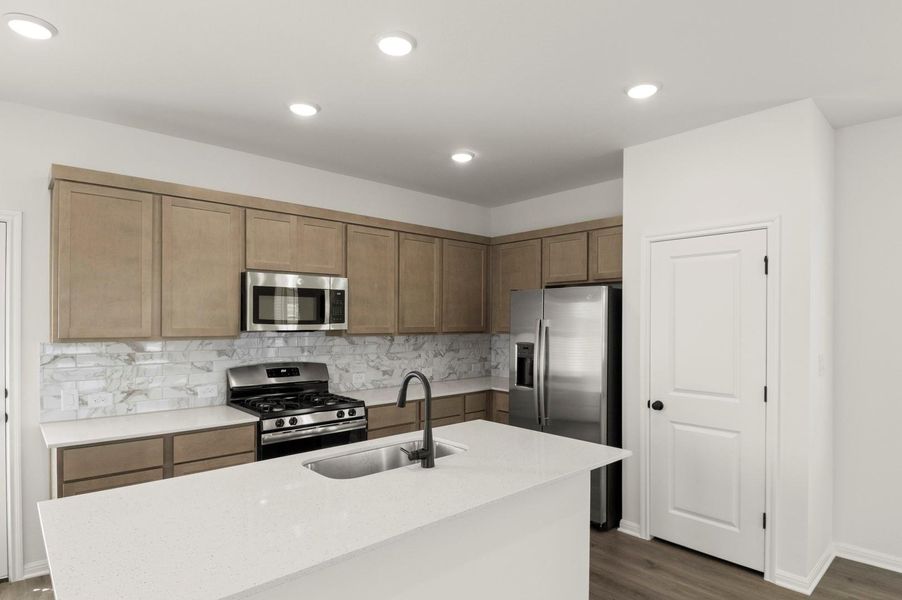 Furnished interior view inside a new home in Trace, San Marcos (Image 7).