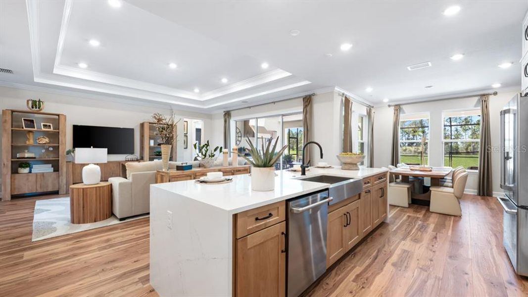 Furnished interior view inside a new home in Hammock at Two Rivers, Zephyrhills (Image 10).