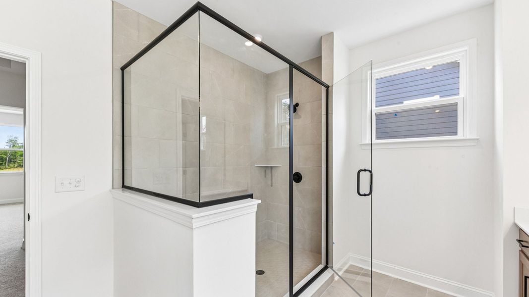 The Stonehaven Plan by DRB Homes in Michaux Gardens - Primary Bathroom