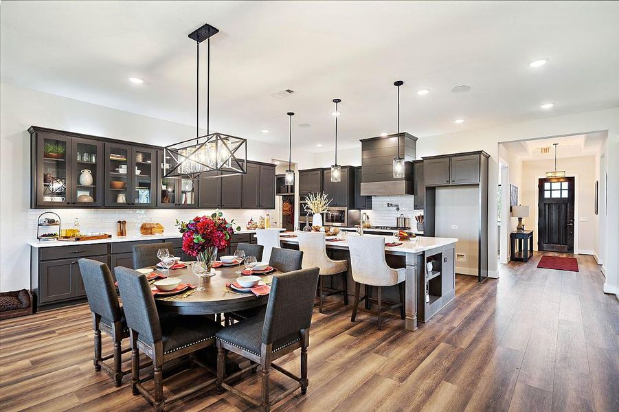 Representative furnished interior of a home built from the Bergamot by Caldwell Homes in The Highlands, Porter (Image 6). Representative furnished interior of a home built from the Bergamot by Caldwell Homes in The Highlands, Porter (Image 6).