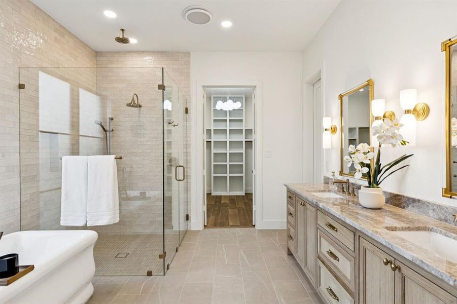 Furnished interior view inside a new home in , Dallas (Image 9).