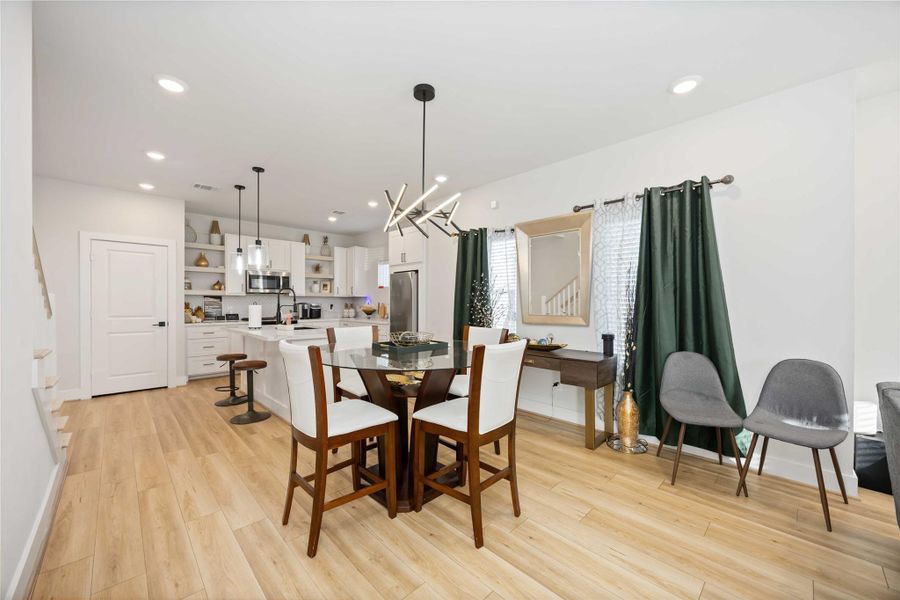 Dining Room Area and Kitchen View