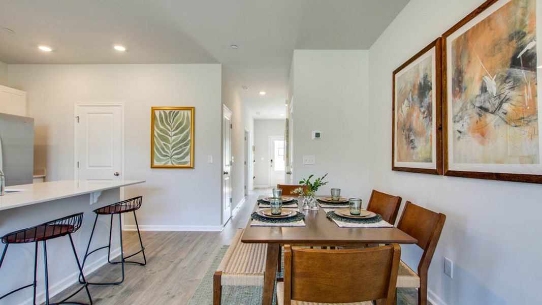 Furnished interior view inside a new home in River Landing Townhomes, Murfreesboro (Image 11).