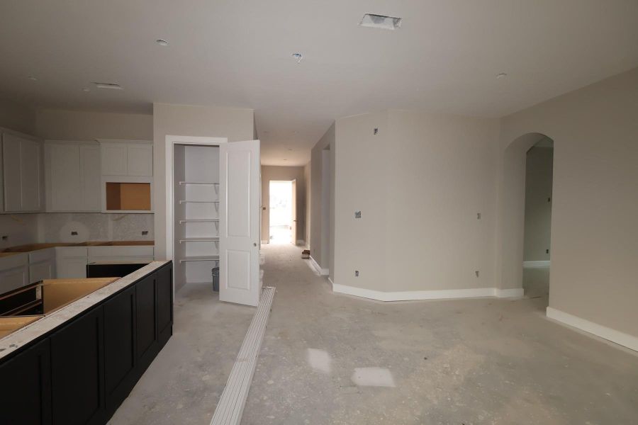 In-progress construction of a new home in Riceland 50’ Alley Load Homesites, Mont Belvieu, TX (Image 5). In-progress construction of a new home in Riceland 50’ Alley Load Homesites, Mont Belvieu, TX (Image 5).