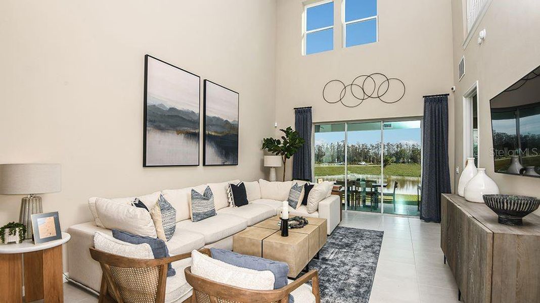 Furnished interior view inside a new home in Westview Community Group Page, Kissimmee (Image 17).