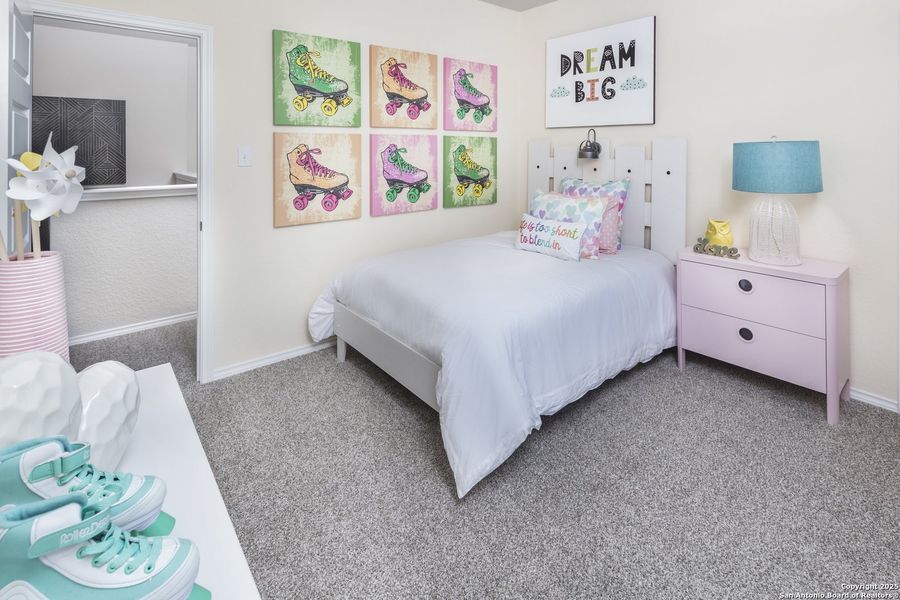 Furnished interior view inside a new home in Blue Ridge Ranch, San Antonio (Image 11).