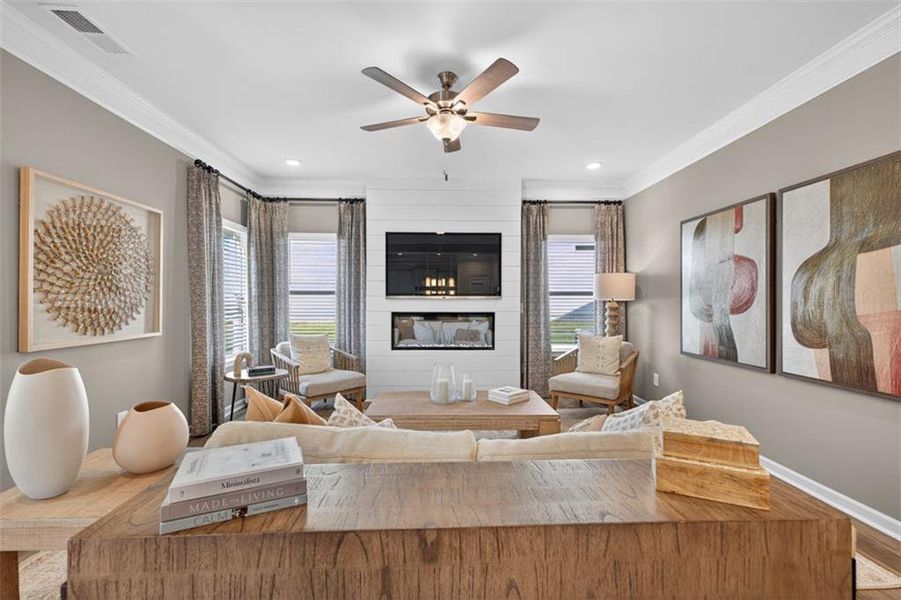 Furnished interior view inside a new home in Laurel Creek, Calhoun (Image 16). Furnished interior view inside a new home in Laurel Creek, Calhoun (Image 16).