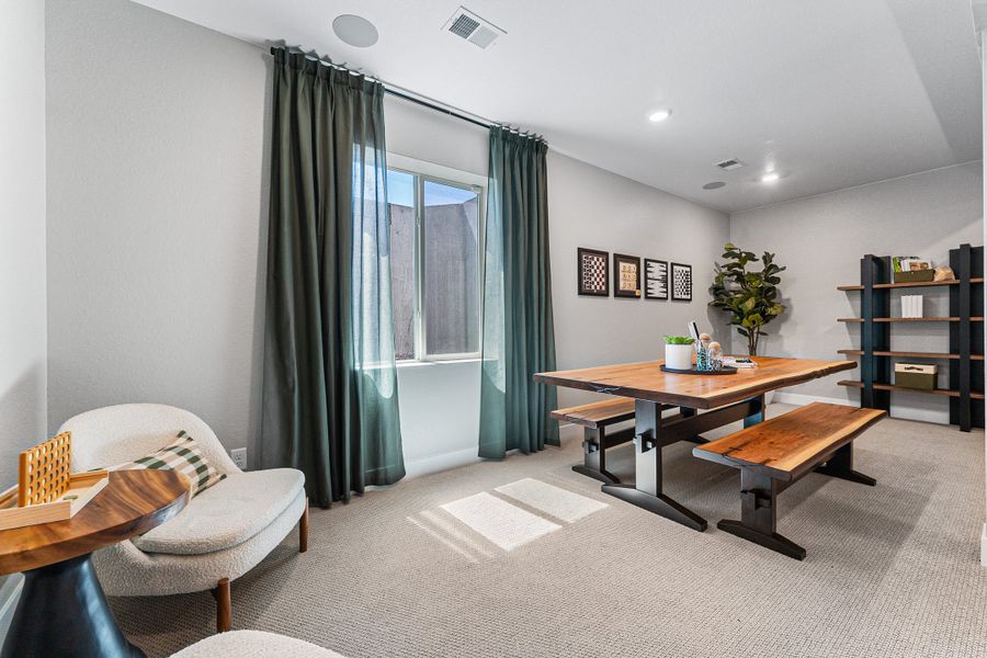 Representative furnished interior of a home built from the Windsor by Taylor Morrison in Macanta City Collection, Castle Rock (Image 46).