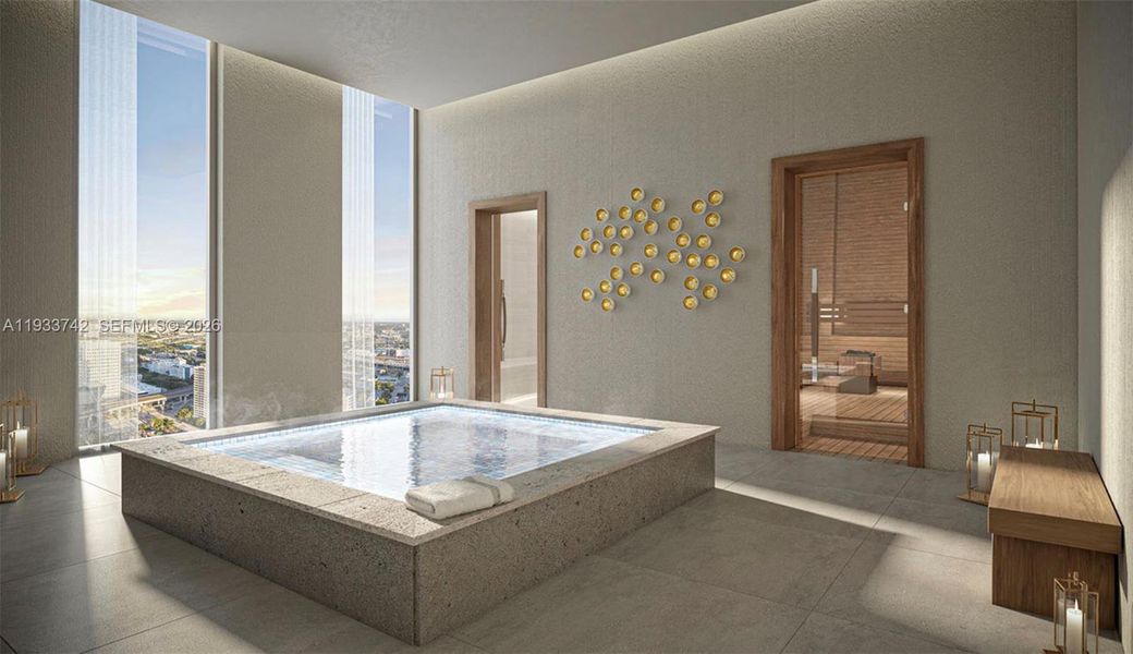 Furnished interior view inside a new home in , Miami (Image 3).