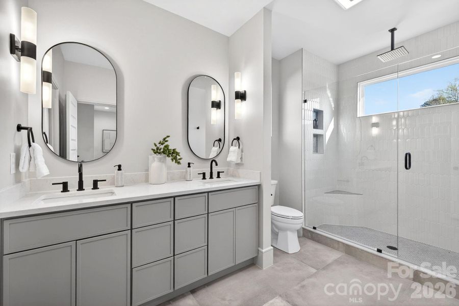 Furnished interior view inside a new home in , Charlotte (Image 19).