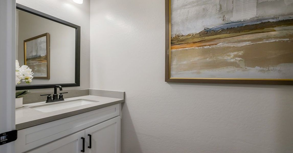 Representative interior finishes for a home built from the Camelback by William Ryan Homes in Alta Vida at Westpark, Buckeye (Image 20).