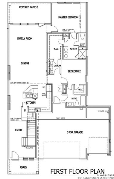 2D floor plan layout of this home in Foxbrook, Schertz, TX (Image 6).