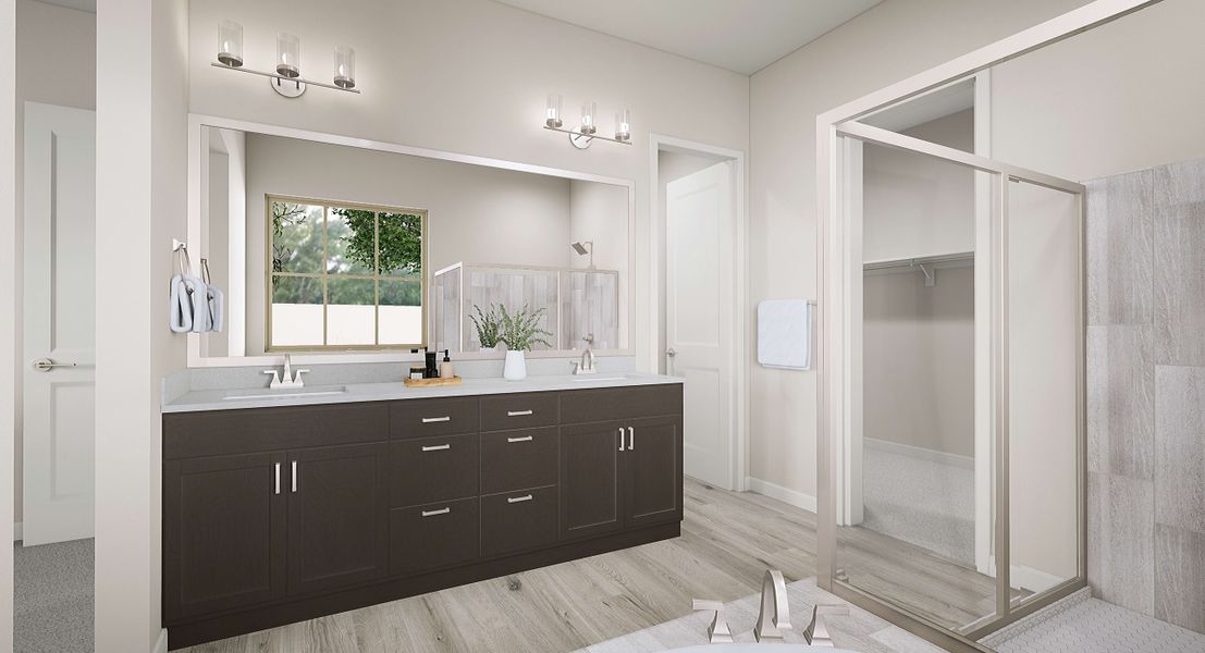 Representative furnished interior of a home built from the Calderwood Plan 4504 by Tri Pointe Homes in Terraza, San Tan Valley (Image 10).