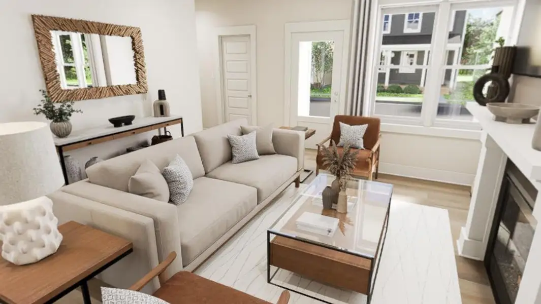 Furnished interior view inside a new home in Wendell Falls, Wendell (Image 3).